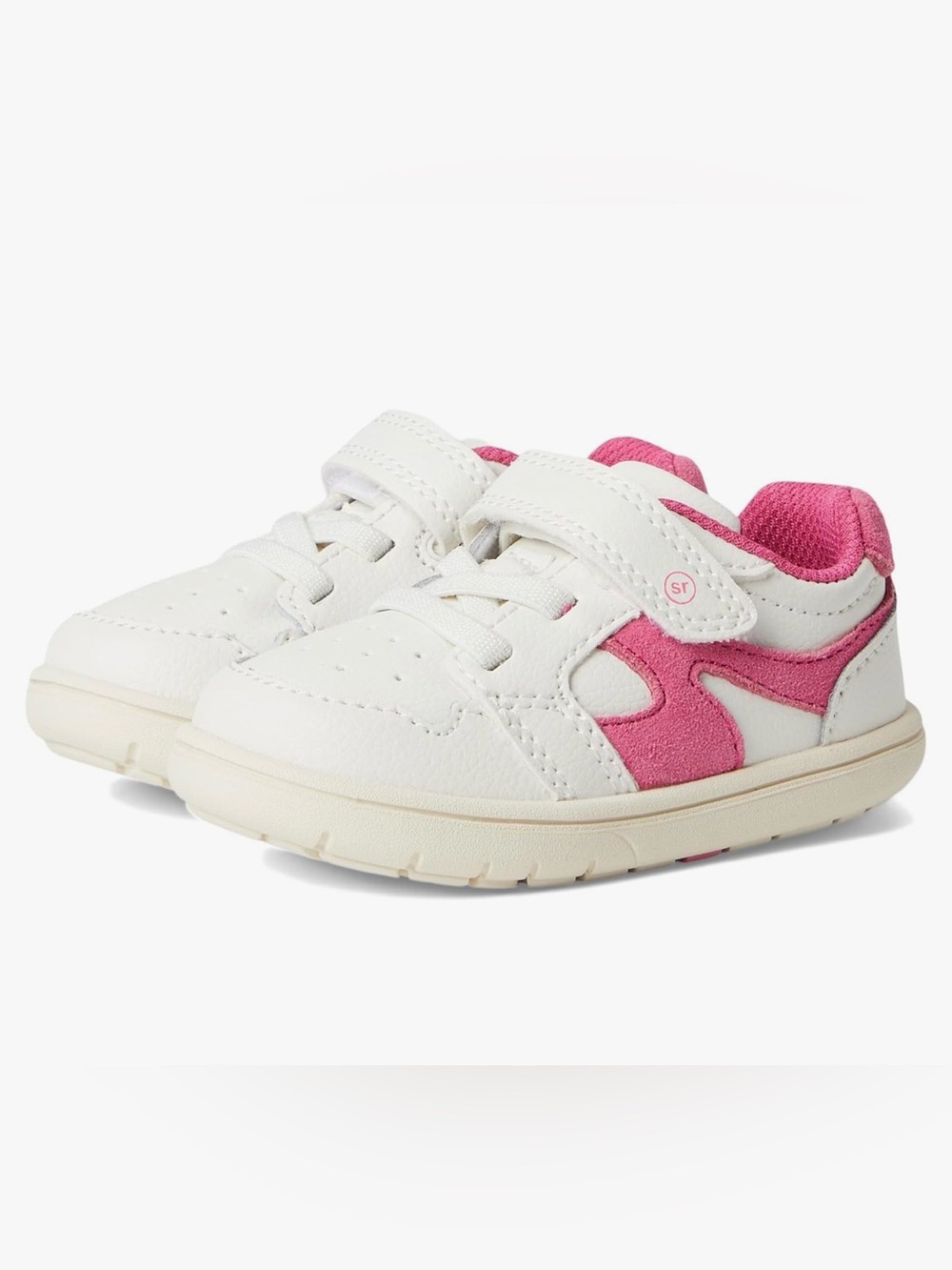 Stride Rite Toddler's Girl Srt London Sneakers Pink Kids size 9.5 NEW+free socks